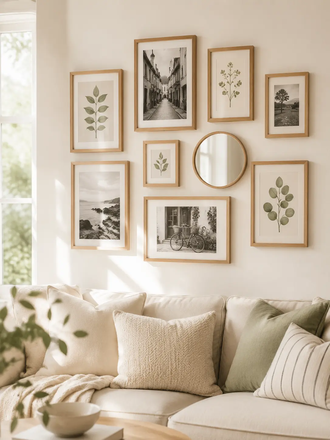 gallery wall ideas for renters no nails
